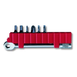 Llave de trinquete con portabit + 6 bits para SwissTool