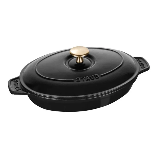 PLATO | Ovalado con Tapa, Negro 23 cm - 40509-582