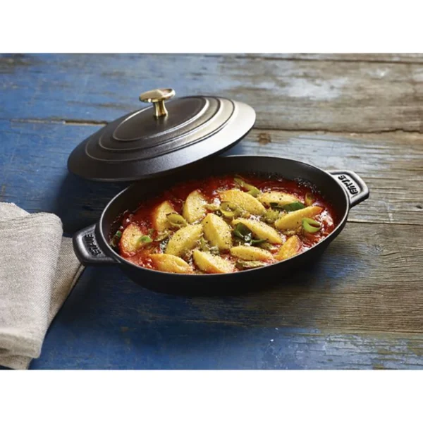 PLATO | Ovalado con Tapa, Negro 23 cm - 40509-582 - Imagen 3