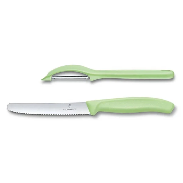 Swiss Classic | Juego Cuchillo y Pelador, Verde – 6.7116.21L42