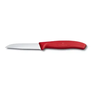 Swiss Classic | Cuchillo Pelador con Filo Dentado, Rojo – 6.7431