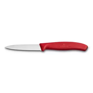 Swiss Classic Rojo | Cuchillo Mondador, Dentado 8 cm - 6.7631