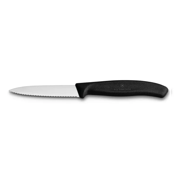 Swiss Classic Negro | Cuchillo Mondador, Dentado 8 cm - 6.7633