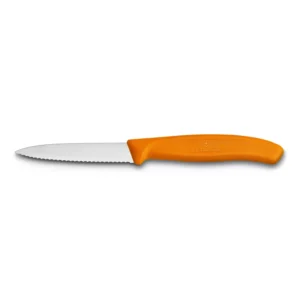 Swiss Classic Naranja | Cuchillo Mondador, Dentado 8 cm - 6.7636.L119
