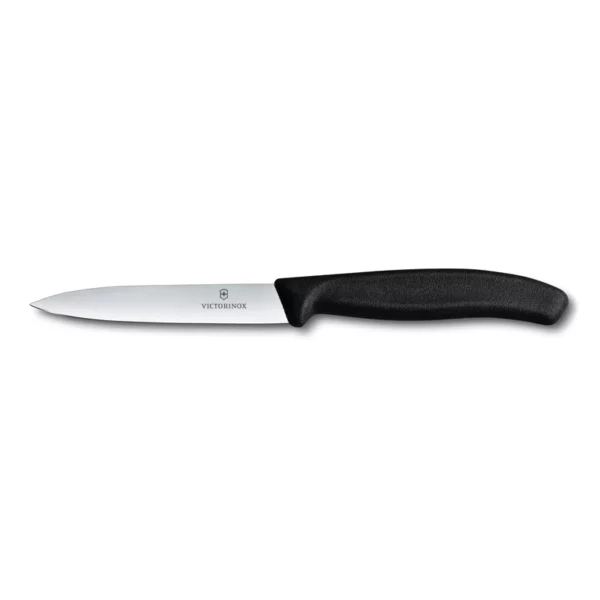 Swiss Classic Negro | Cuchillo Mondador Filo Recto 10 cm - 6.7703