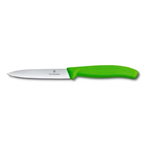 Swiss Classic Verde | Cuchillo Mondador Filo Recto 10 cm - 6.7706.L114