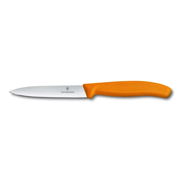 Swiss Classic Naranja | Cuchillo Mondador Filo Recto 10 cm - 6.7706.L119