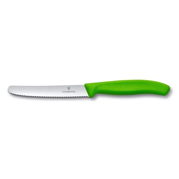 Swiss Classic Verde| Cuchillo de Mesa Filo Dentado 11 cm - 6.7836.L114
