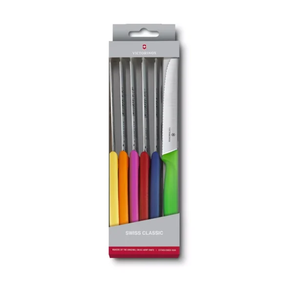 Swiss Classic | Juego de 6 Cuchillos de Mesa Multicolor - 6.7839.6G