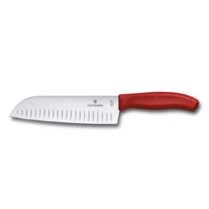 Swiss Classic Santoku | Filo con Alvéolos 17 cm, Rojo - 6.8521.17B