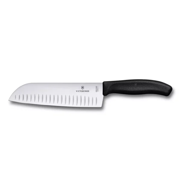 Swiss Classic Santoku | Filo con Alvéolos 17 cm, Negro - 6.8523.17B