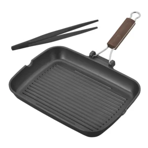 COOKIN’ITALY | Set de Sartén Grill y Pinzas - 75001-839
