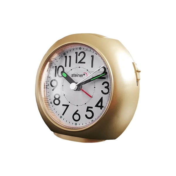 Reloj Despertador | Análogo Circular, Dorado - BB08011GD - Imagen 2