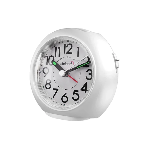 Reloj Despertador | Análogo Circular, Blanco - BB08011WH - Imagen 2