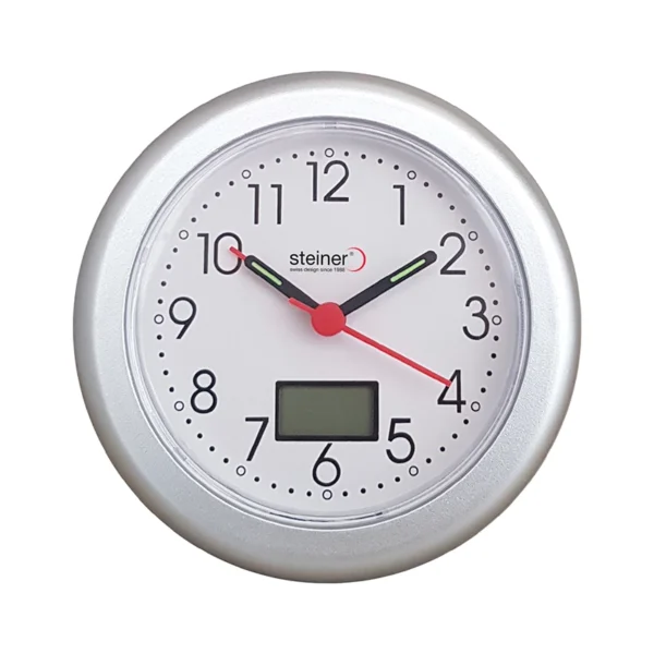 Reloj Despertador | Análogo con Pantalla LED que indica temperatura - Blanco