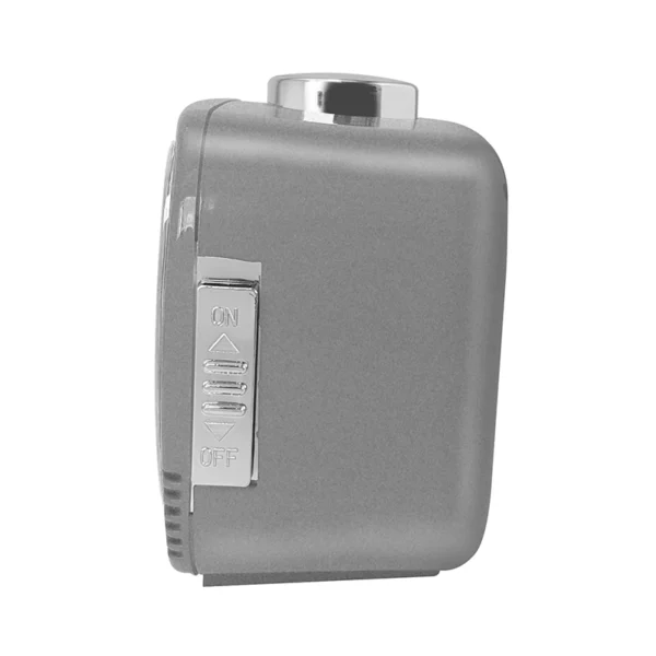 Reloj Despertador | Análogo Semicuadrado, Gris – BM11002GR - Imagen 3