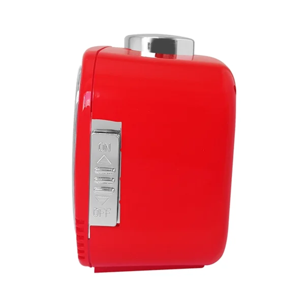 Reloj Despertador | Análogo Semicuadrado, Rojo – BM11002RD - Imagen 3