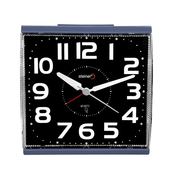 Reloj Despertador | Análogo Cuadrado, Azul – BM11802BL