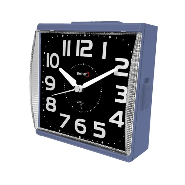 Reloj Despertador | Análogo Cuadrado, Azul – BM11802BL - Imagen 2
