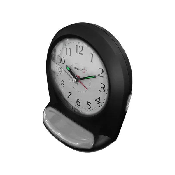 Reloj Despertador | Análogo Circular, Negro - BM12302BK - Imagen 2