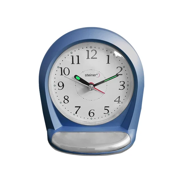 Reloj Despertador | Análogo Circular, Azul - BM12302BL