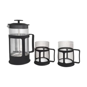 Set de Prensa Francesa con 2 Tazas | 600 ml - ST1021BK