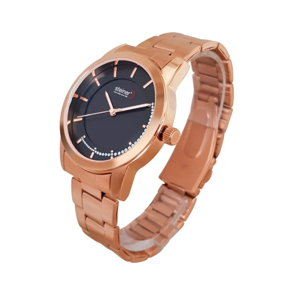 Reloj Dama | Análogo, Oro Rosa / Negro Ø 38 mm - ST23135ME - Imagen 2