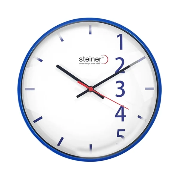 Reloj de Pared | Análogo, Blanco / Azul Ø 30 cm – STWA22-3349BL
