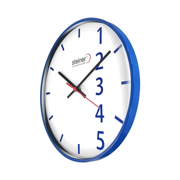 Reloj de Pared | Análogo, Blanco / Azul Ø 30 cm – STWA22-3349BL - Imagen 2