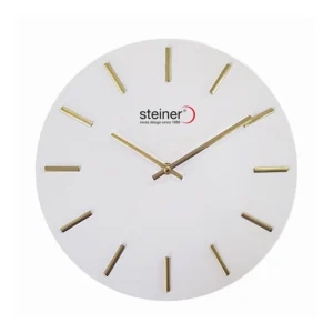 Reloj de Pared | Análogo, Blanco / Dorado Ø 30 cm – STWA22-55668WG