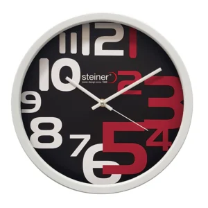 Reloj de Pared | Análogo, Negro / Rojo Ø 30 cm - STWA23-6691RD