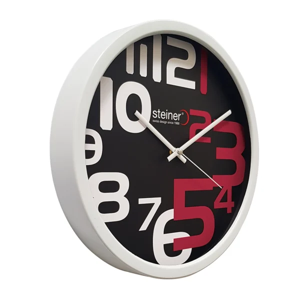 Reloj de Pared | Análogo, Negro / Rojo Ø 30 cm - STWA23-6691RD - Imagen 3