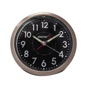 Reloj Despertador | Análogo Circular, Dorado – TB-552GW
