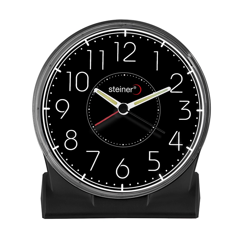 Reloj Despertador Analogo Circular Negro TB 922BK Zurich Store