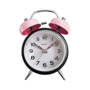 Reloj Despertador | Análogo Retro Campana, Rosa - TB09802PK