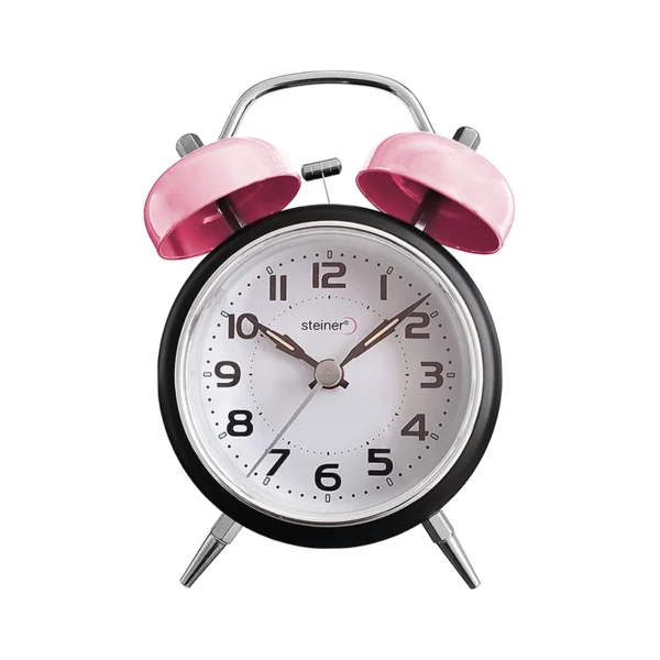 Reloj Despertador | Análogo Retro Campana, Rosa - TB09802PK