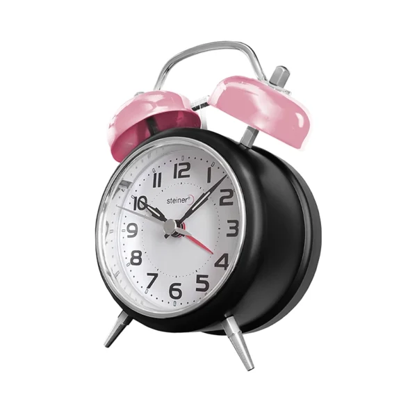 Reloj Despertador | Análogo Retro Campana, Rosa - TB09802PK - Imagen 2