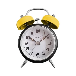 Reloj Despertador | Análogo Retro Campana, Amarillo - TB09802YL