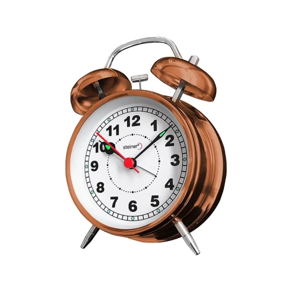 Reloj Despertador | Análogo Campana, Bronce - TB11501BR - Imagen 2