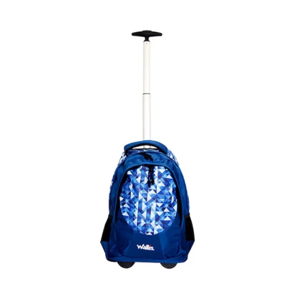Walis | Mochila Azul Ruedas Triángulos Poliéster Semi-Impermeable - B0362276