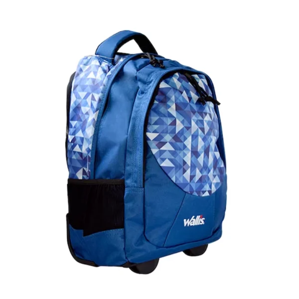 Walis | Mochila Azul Ruedas Triángulos Poliéster Semi-Impermeable - B0362276 - Imagen 2