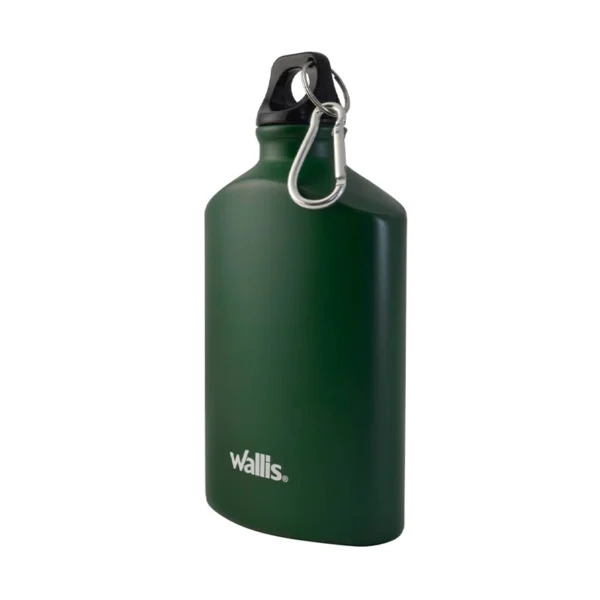 Walis | Botella de Aluminio Plana Verde - B270453 - Imagen 2