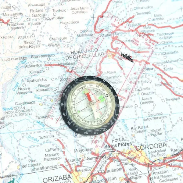 Wallis | Brújula profesional cartográfica, con cordón para colgar - C270301 - Imagen 2