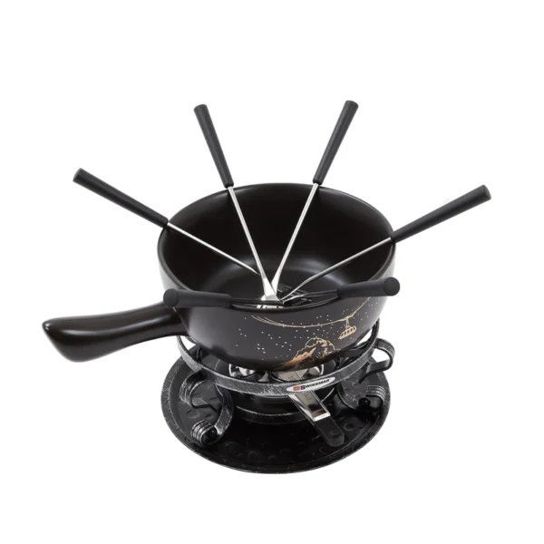 GRUYERE | Set de Fondue, 9 Piezas, Negro - F66901 - Imagen 2