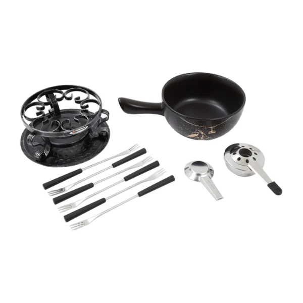 GRUYERE | Set de Fondue, 9 Piezas, Negro - F66901 - Imagen 3