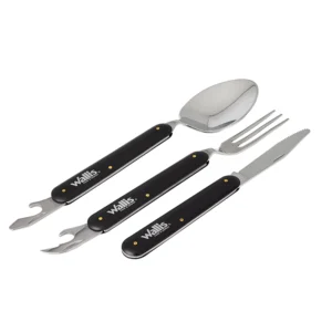 Wallis | Cubiertos plegables, 3 piezas, mango aluminio - K270140