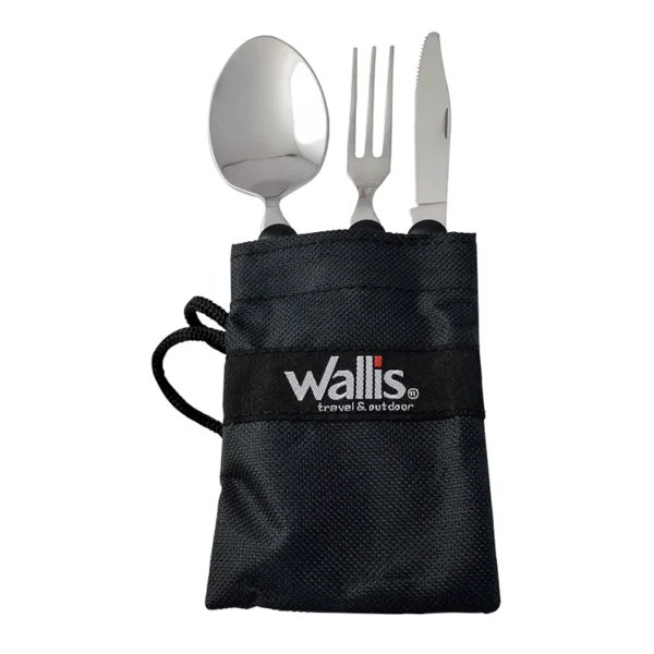 Wallis | Cubiertos plegables, 3 piezas, mango aluminio - K270140 - Imagen 2
