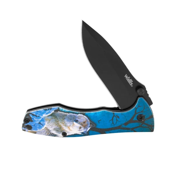 Wallis | Navaja de bloqueo con mango azul "lobo"- K270243 - Imagen 2