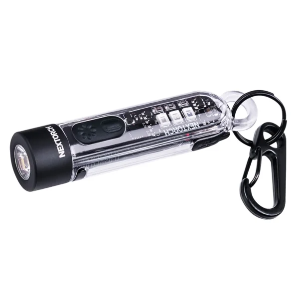 Nextorch | Mini Linterna de luz LED, 700 lúmenes, llavero y cable USB - K40 365UV