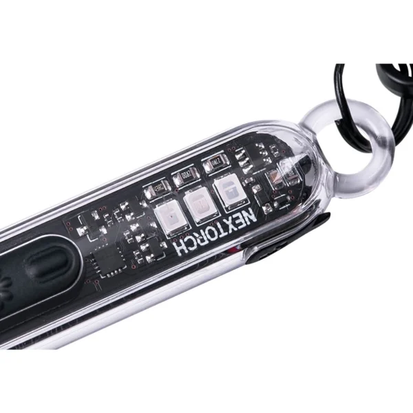 Nextorch | Mini Linterna de luz LED, 700 lúmenes, llavero y cable USB - K40 365UV - Imagen 2